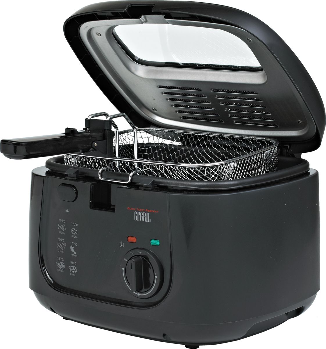 Gfgril GFF-05 Compact фритюрницаGFF-05 Compact Gfgril GFF-05 Compact фритюрницаGFF-05 CompactЭлектрическая фритюрница Gfgril GFF-05 Compact для вкуснейших блюд во фритюре: картофеля-фри, нагетсов, для быстрого обжаривания пирожков, пончиков, чебуреков, кутабов и т.д., что позволит значительно расширить и разнообразить ваше меню и удовлетворить вкусы большой компании. Компактный размер, не занимает много места на кухне. Очень легкая, всего 1,9 кг!