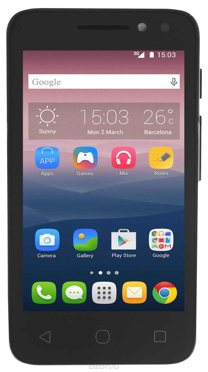 Alcatel OT-4034D Pixi 4 (4.0), Red4034D-2EALRU1 Alcatel OT-4034D Pixi 4 (4.0), Red4034D-2EALRU1Смартфон Alcatel OT-4034D Pixi 4 (4.0) имеет сенсорный ЖК-экран с диагональю 4 и разрешением 480х800 точек. Смартфон оснащен встроенным видео- и аудиоплеером и FM радиоприемником с функцией RDS. Также Alcatel OT- 4034D Pixi 4 оборудован камерой с разрешением 3 Мпикс, которая позволяет делать фотоснимки и видеозаписи. С помощью встроенных модулей Bluetooth и Wi-Fi вы можете передавать информацию (изображения, видео- и аудиофайлы) по беспроводному соединению. Телефон сертифицирован EAC и имеет русифицированный интерфейс меню и Руководство пользователя.