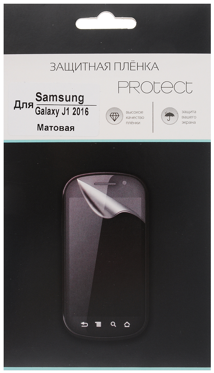 Protect защитная пленка для Samsung Galaxy J1 (2016) SM-J120, матовая22551 Protect защитная пленка для Samsung Galaxy J1 (2016) SM-J120, матовая22551Защитная пленка Protect для Samsung Galaxy J1 (2016) SM-J120 предохранит дисплей от пыли, царапин, потертостей и сколов. Пленка обладает повышенной стойкостью к механическим воздействиям, оставаясь при этом полностью прозрачной.