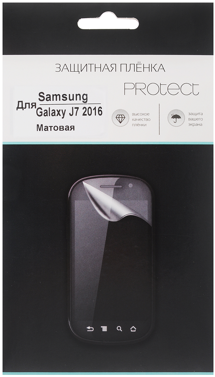 Protect защитная пленка для Samsung Galaxy J7 (2016), матовая22561 Protect защитная пленка для Samsung Galaxy J7 (2016), матовая22561Защитная пленка Protect для Samsung Galaxy J7 (2016) предохранит дисплей от пыли, царапин, потертостей и сколов. Пленка обладает повышенной стойкостью к механическим воздействиям, оставаясь при этом полностью прозрачной.