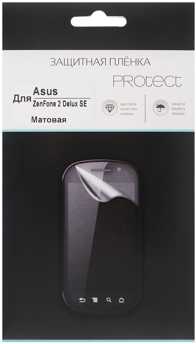 Protect защитная пленка для Asus ZenFone 2 Deluxe SE, матовая21771 Protect защитная пленка для Asus ZenFone 2 Deluxe SE, матовая21771Защитная пленка Protect для Asus ZenFone 2 Deluxe SE предохранит дисплей от пыли, царапин, потертостей и сколов. Пленка обладает повышенной стойкостью к механическим воздействиям, оставаясь при этом полностью прозрачной.