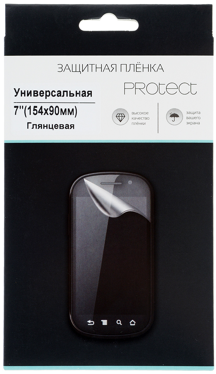 Protect универсальная защитная пленка для устройство 7, глянцевая (154x90 мм)30134 Protect универсальная защитная пленка для устройство 7, глянцевая (154x90 мм)30134Защитная пленка Protect предохранит дисплей от пыли, царапин, потертостей и сколов. Пленка обладает повышенной стойкостью к механическим воздействиям, оставаясь при этом полностью прозрачной. Она практически незаметна на экране гаджета и сохраняет все характеристики цветопередачи и чувствительности сенсора.