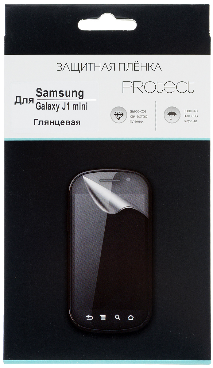 Protect защитная пленка для Samsung Galaxy J1 mini (2016), глянцевая22554 Protect защитная пленка для Samsung Galaxy J1 mini (2016), глянцевая22554Защитная пленка Protect предохранит дисплей Samsung Galaxy J1 mini (2016) от пыли, царапин, потертостей и сколов. Пленка обладает повышенной стойкостью к механическим воздействиям, оставаясь при этом полностью прозрачной. Она практически незаметна на экране гаджета и сохраняет все характеристики цветопередачи и чувствительности сенсора.