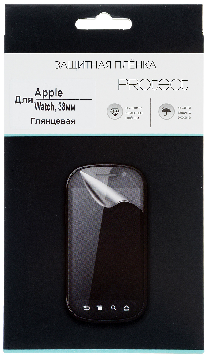 Protect защитная пленка для Apple Watch, глянцевая (38 мм)31206 Protect защитная пленка для Apple Watch, глянцевая (38 мм)31206Защитная пленка Protect предохранит дисплей Apple Watch от пыли, царапин, потертостей и сколов. Пленка обладает повышенной стойкостью к механическим воздействиям, оставаясь при этом полностью прозрачной. Она практически незаметна на экране гаджета и сохраняет все характеристики цветопередачи и чувствительности сенсора.