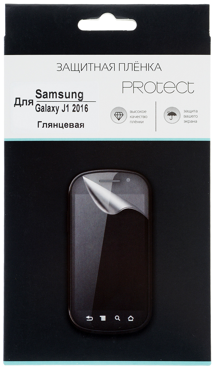 Protect защитная пленка для Samsung Galaxy J1 (2016), глянцевая22552 Protect защитная пленка для Samsung Galaxy J1 (2016), глянцевая22552Защитная пленка Protect предохранит дисплей Samsung Galaxy J1 (2016) от пыли, царапин, потертостей и сколов. Пленка обладает повышенной стойкостью к механическим воздействиям, оставаясь при этом полностью прозрачной. Она практически незаметна на экране гаджета и сохраняет все характеристики цветопередачи и чувствительности сенсора.