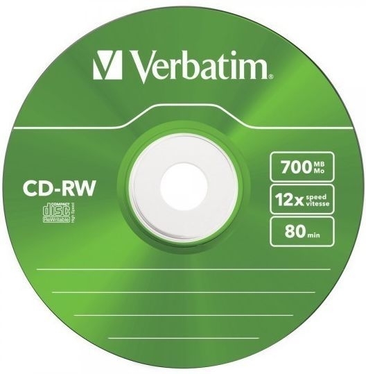 Диск CD-RW Verbatim 700Mb 12x Slim case, 5 шт (43167)43167 Диск CD-RW Verbatim 700Mb 12x Slim case, 5 шт (43167)43167В дисках Verbatim CD-R/RW используется технология MKM/Verbatim, обеспечивающая непревзойденное качество записи. Тесное сотрудничество отдела исследований и разработок компании Mitsubishi Chemical с производителями дисководов обеспечивает широкую совместимость дисков Verbatim, что делает их идеальными носителями для передачи компьютерных данных, домашних видеофильмов, фотографий и музыки. От европейского лидера* в производстве записываемых носителей