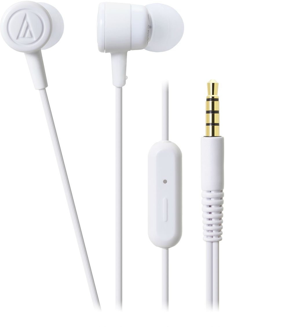 Audio-Technica ATH-CKL220iS, White наушники10102363 Audio-Technica ATH-CKL220iS, White наушники10102363Вставные наушники с микрофоном Audio-Technica ATH-CKL220iS являются обновлённой версией модели ATH- CKL202iS. Это универсальные вставки с пассивной шумоизоляцией, предназначенные для каждодневного использования с телефонами, смартфонами и другими гаджетами. Имеется пульт на кабеле с микрофоном и кнопкой, позволяющей принимать звонок и заканчивать разговор, запускать аудио/видео и ставить воспроизведение на паузу. ATH-CKL220iS - стильная, производительная и доступная гарнитура. Тип микрофона: электретный, конденсаторный Диапазон частот микрофона: 100-10000 Гц Чувствительность микрофона: -44 дБ Драйверы диаметром 8,5 мм обеспечивают качественный звук для всех музыкальных жанров Эргономичный дизайн вставных амбушюров гарантирует комфортную посадку Кабель с защитой от спутывания, экранировкой от шумов и механически изменяемой длиной натяжения Четыре пары амбушюров в комплекте