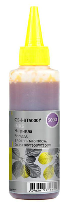 Cactus CS-I-BT5000Y, Yellow чернила для Brother DCP-T300/DCP-T500W/DCP-T700W/MFC-T800WCS-I-BT5000Y Cactus CS-I-BT5000Y, Yellow чернила для Brother DCP-T300/DCP-T500W/DCP-T700W/MFC-T800WCS-I-BT5000YЧернила Cactus CS-I-BT5000Y предназначены для перезаправки картриджей принтеров Brother DCP-T300/DCP-T500W/DCP-T700W/MFC-T800W. Они обеспечивают отличное качество печати устройства.