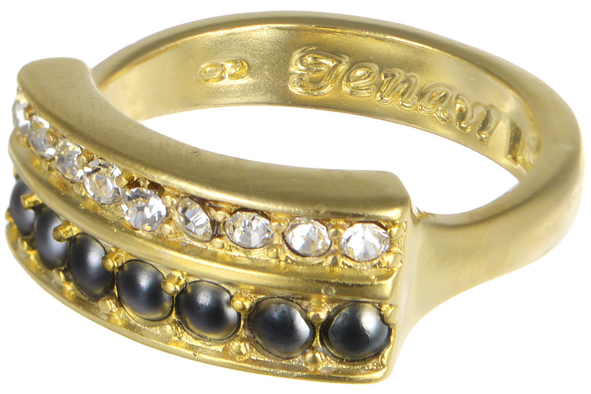 Кольцо Jenavi Франциска. Фритэ, цвет: золотой. j712p070. Размер 17j712p070 Кольцо Jenavi Франциска. Фритэ, цвет: золотой. j712p070. Размер 17j712p070Кольцо Jenavi Фритэ из коллекции Франциска изготовлено из гипоаллергенного ювелирного сплава с позолотой и украшено тандемом из матовых и сверкающих кристаллов Swarovski. Очарованию этого аксессуара невозможно противостоять. Это украшение притягивает к себе солнце и любопытные взгляды благодаря обилию оригинальных кристаллов Swarovski, так похожих на маленькие жемчужины.