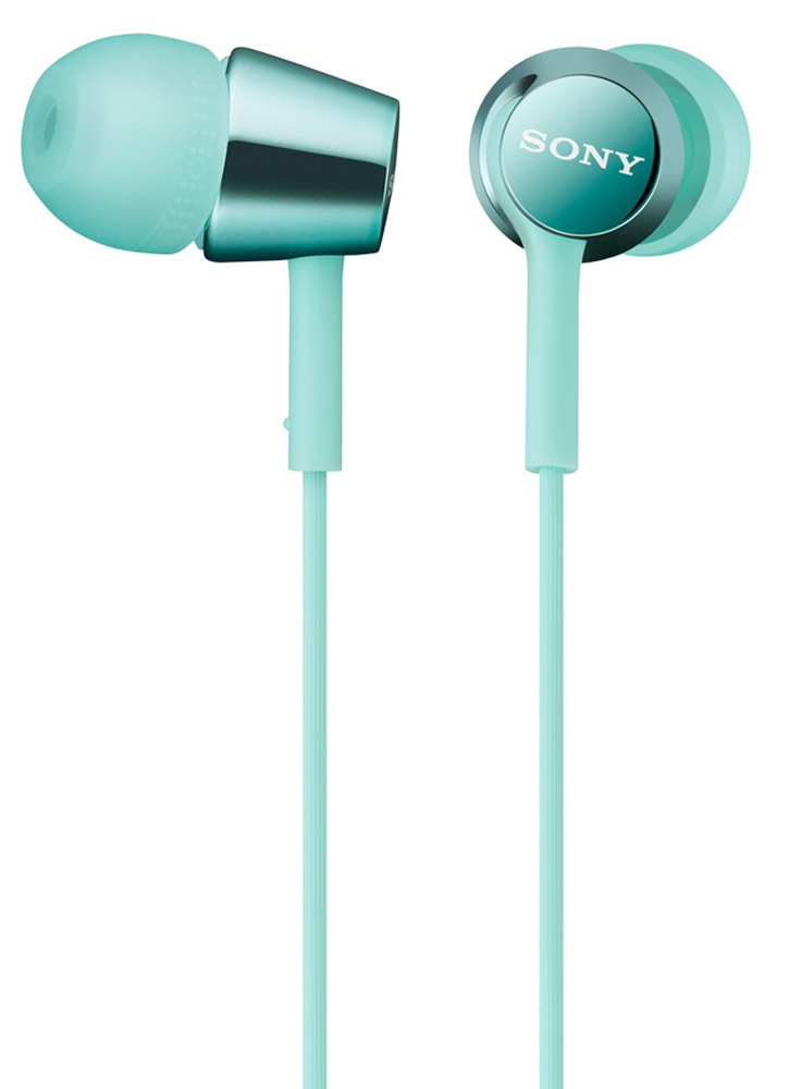 Sony MDR-EX150, Mint Blue наушникиMDREX150L.E_мятный Sony MDR-EX150, Mint Blue наушникиMDREX150L.E_мятныйНаушники-вкладыши Sony MDR-EX150 предлагаются в десяти ярких цветовых решениях, что позволит вам подобрать пару наушников под свой индивидуальный стиль. Динамики с неодимовыми магнитами и с диаметром диффузора 9 мм обеспечивают яркое энергичное звучание музыки, а диапазон воспроизводимых частот от 5 Гц до 24 кГц идеально подойдет для популярных стилей музыки.