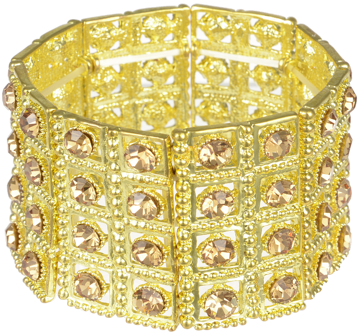 Браслет женский Taya, цвет: золото. T-B-7401-BRAC-GOLDT-B-7401-BRAC-GOLD Браслет женский Taya, цвет: золото. T-B-7401-BRAC-GOLDT-B-7401-BRAC-GOLDМодный браслет дополнит повседневный и праздничный образ, подчеркнув достоинства женской ручки. Размеры: ширина 4 см, обхват 21 см, на резинке