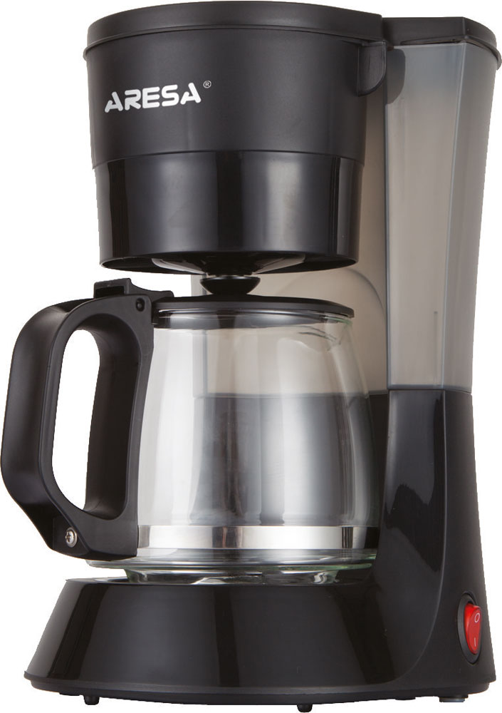 Aresa AR-1603 кофеваркаAR-1603 Aresa AR-1603 кофеваркаAR-1603Капельная кофеварка Aresa AR-1603 имеет емкость 600 мл и колбу из жаропрочного стекла. С ней вы сможете приготовить от 4 до 6 чашек превосходного кофе. Модель оснащена съемным моющимся фильтром с держателем, индикатором уровня воды, а также световым индикатором работы. Функция теплосохранения готового кофе позволит сохранить приемлемую температуру приготовленного напитка.