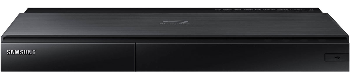 Samsung BD-J7500, Black Blu-ray плеерBD-J7500/RU Samsung BD-J7500, Black Blu-ray плеерBD-J7500/RUBlu-ray проигрыватель Samsung BD-J7500 теперь представлен в новом дизайне, гармонирующим с новыми Smart телевизорами Samsung. Сочетание двух цветовых тонов тонкого стильного черного корпуса в минималистичном дизайне с темной титановой отделкой превращает видеопроигрыватель в предмет декора вашего дома. Превосходная передача мельчайших деталей превращает изображение в настоящую реальность. Проигрыватель преобразует Full HD изображение в сверхчеткое изображение формата Ultra HD, что в четыре раза превышает разрешение формата Full HD. Теперь вы можете наслаждаться кристально-чистой картинкой каждый день. Теперь вы имеете доступ к неисчерпаемой библиотеке интересного контента на ресурсе Smart Hub. Blu-ray проигрыватель Samsung открывает вам доступ к огромной библиотеке контента для Smart телевизоров. Оцените удовольствие от использования сотен приложений, включая такие популярные приложения, как Facebook, YouTube и Netflix. Smart Hub - это ключ в мир...