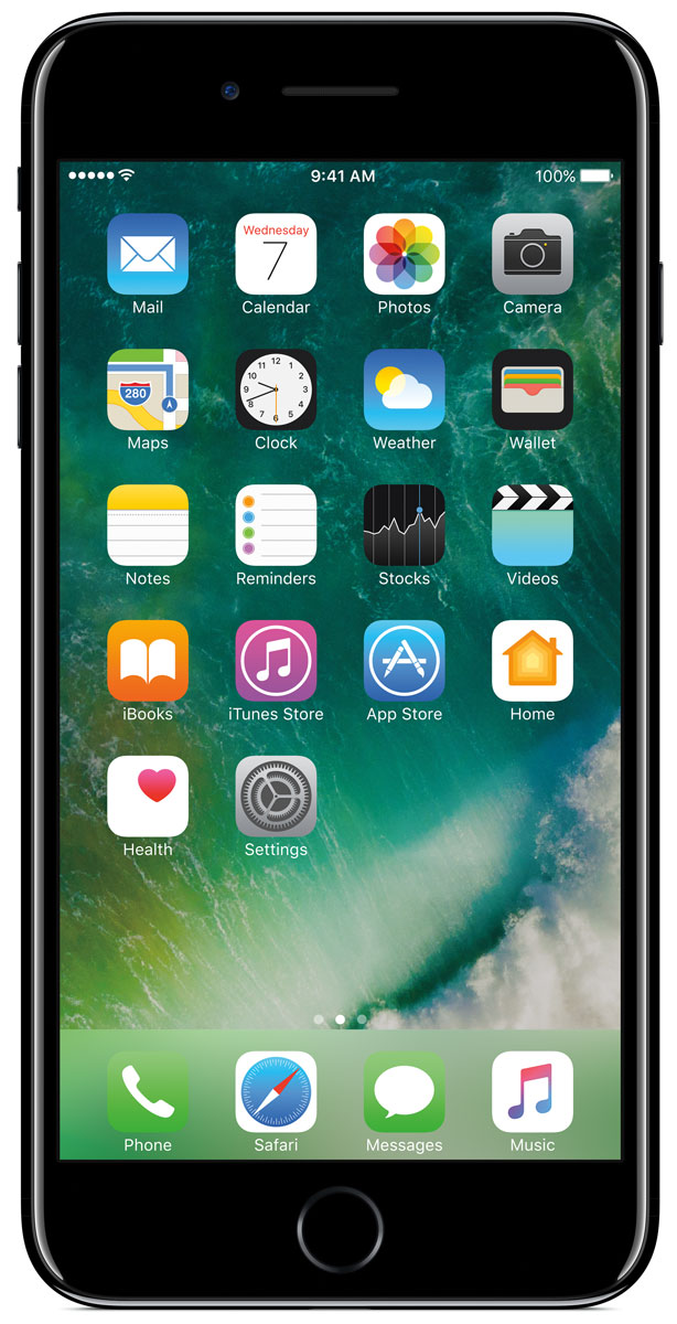 Apple iPhone 7 Plus 128GB, Jet BlackMN4V2RU/A Apple iPhone 7 Plus 128GB, Jet BlackMN4V2RU/AiPhone 7 Plus оснащен передовыми камерами, которые позволяют делать невероятные снимки, увеличенной производительностью и самым долговечным аккумулятором среди всех iPhone, великолепными стереодинамиками, системой широкой цветопередачи от камеры к дисплею, доступны в двух новых великолепных цветах, а также впервые на iPhone - защита от воды и пыли. В iPhone 7 Plus встроена самая популярная в мире камера. Благодаря совершенно новым функциям она стала ещё лучше. 12-мегапиксельная камера в iPhone 7 Plus оснащена системой оптической стабилизации изображения, обладает расширенной диафрагмой f/1.8 и 6-элементным объективом для съёмки ещё более ярких и детальных фотографий и видео. Расширенный цветовой диапазон позволяет фиксировать яркие цвета во всех деталях. В iPhone 7 Plus встроена такая же 12-мегапиксельная широкоугольная камера, как в iPhone 7, а также камера с телеобъективом. Вместе они обеспечивают 2-кратный оптический зум и 10-кратный цифровой зум при...