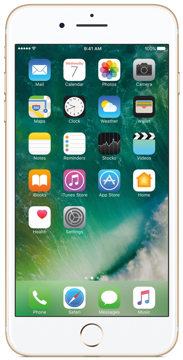 Apple iPhone 7 Plus 128GB, GoldMN4Q2RU/A Apple iPhone 7 Plus 128GB, GoldMN4Q2RU/AiPhone 7 Plus оснащен передовыми камерами, которые позволяют делать невероятные снимки, увеличенной производительностью и самым долговечным аккумулятором среди всех iPhone, великолепными стереодинамиками, системой широкой цветопередачи от камеры к дисплею, доступны в двух новых великолепных цветах, а также впервые на iPhone - защита от воды и пыли. В iPhone 7 Plus встроена самая популярная в мире камера. Благодаря совершенно новым функциям она стала ещё лучше. 12-мегапиксельная камера в iPhone 7 Plus оснащена системой оптической стабилизации изображения, обладает расширенной диафрагмой f/1.8 и 6-элементным объективом для съёмки ещё более ярких и детальных фотографий и видео. Расширенный цветовой диапазон позволяет фиксировать яркие цвета во всех деталях. В iPhone 7 Plus встроена такая же 12-мегапиксельная широкоугольная камера, как в iPhone 7, а также камера с телеобъективом. Вместе они обеспечивают 2-кратный оптический зум и 10-кратный цифровой зум при...