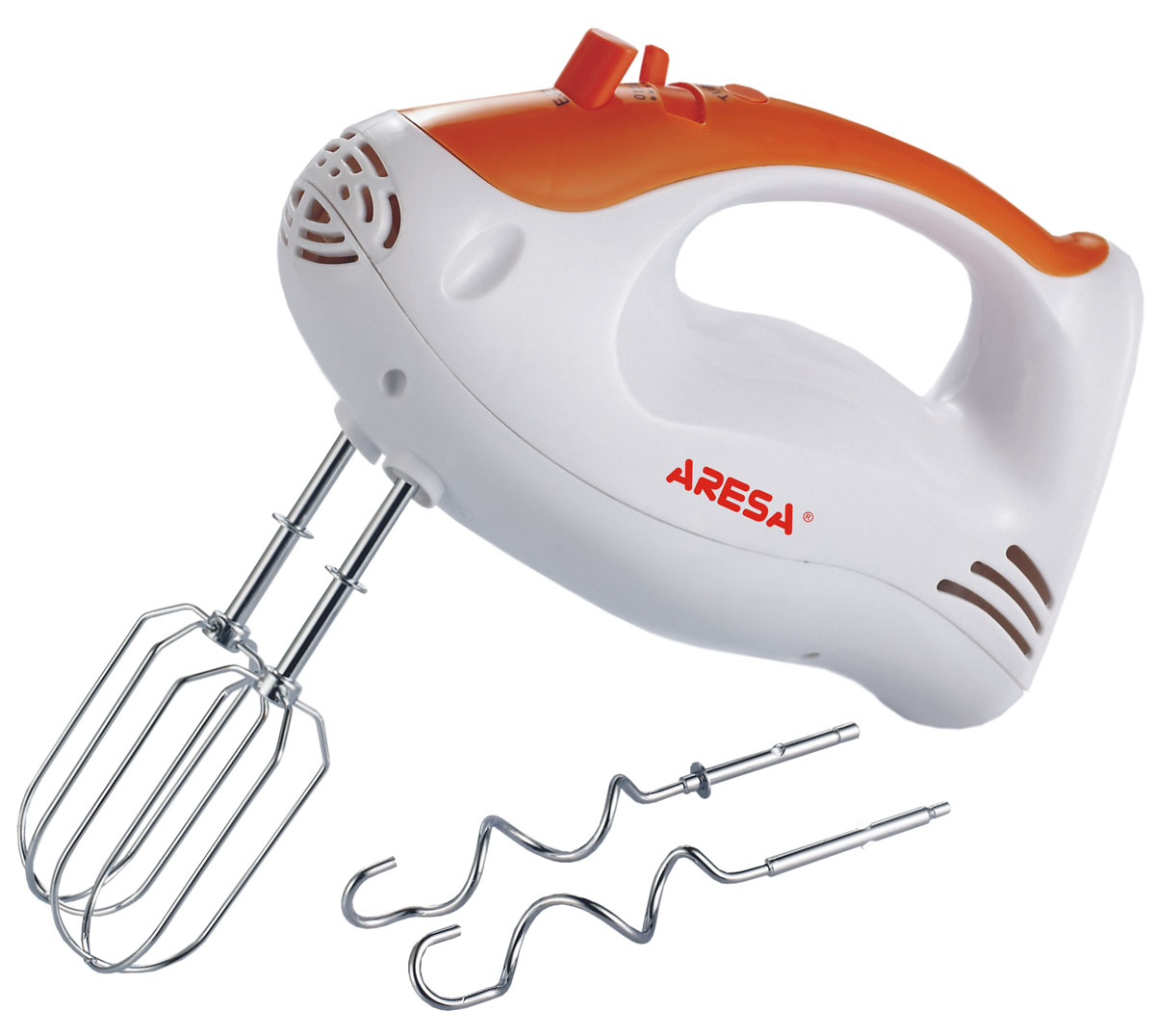Aresa AR-1901 миксерAR-1901 Aresa AR-1901 миксерAR-1901Aresa AR-1901 - практичный миксер для взбивания кремов и приготовления теста, что по достоинству сможет оценить любая хозяйка. Благодаря 5 скоростным режимам и функции турбо, вы можете получить именно тот результат, который вам необходим для приготовления. Модель также имеет кнопку для удобного извлечения насадок.