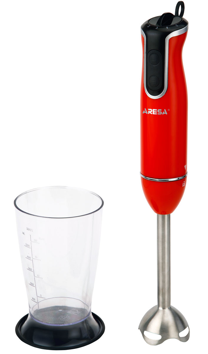 Aresa AR-1103 блендерAR-1103 Aresa AR-1103 блендерAR-1103Aresa AR-1103 несомненно станет незаменимым помощником для любой хозяйки. Он идеален для приготовления молочных коктейлей, супов или пюре. Ножка модели изготовлена из нержавеющей стали. Прибор имеет 2 режима с плавным изменением скорости. В комплект входит стакан для взбивания объемом 0,5 литра с крышкой.