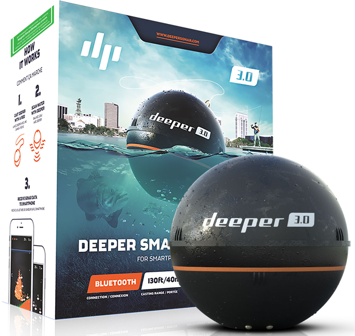 Беспроводной эхолот Deeper Smart Fishfinder 3.0, BluetoothDP0H10S10 Беспроводной эхолот Deeper Smart Fishfinder 3.0, BluetoothDP0H10S10Компактный эхолот для iOS и Android устройств является эффективным и удобным устройством для профессионального и любительского использования. Беспроводное Bluetooth- соединение с устройством позволяет сканировать рельеф и структуру дна на расстоянии до 40 метров. На экране можно наблюдать глубину, температуру, спрогнозировать появление рыбы в том или ином месте. Вы можете удаленно управлять устройством, анализировать информацию и менять параметры работы эхолота. Deeper Fishfinder 3.0 (Bluetooth) - это обязательный атрибут современного рыбака. Использование новых технологий открыло более широкие возможности и позволило перейти рыбалке на новый уровень. Отличительные характеристики модели Deeper Fishfinder 3.0: Соединение: Bluetooth Максимальная дальность Bluetooth соединения: 40 метров Максимальная глубина сканирования: 40 метров Частота сканирования: 7 раз в секунду Используется GPS-датчик смартфона, таким образом функция картплоттера (это когда...