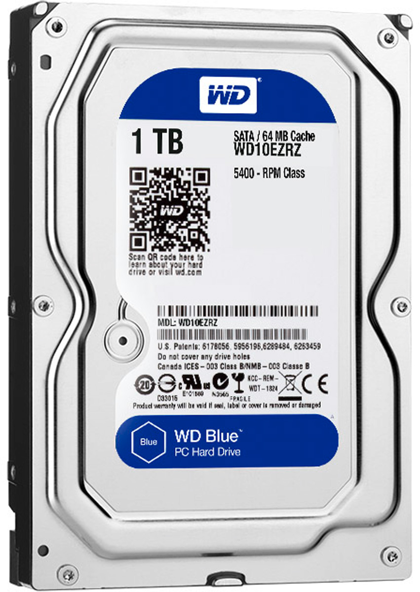 WD Blue 1TB внутренний жесткий диск (WD10EZRZ)WD10EZRZ WD Blue 1TB внутренний жесткий диск (WD10EZRZ)WD10EZRZУвеличьте емкость ПК с помощью накопителей WD Blue, разработанных специально для настольных и моноблочных ПК. Линейка накопителей WD Blue позволяет увеличить объем хранения данных до 6 ТБ. Накопители WD поставляются с бесплатным доступом к программе WD Acronis True Image. Функции резервного копирования и восстановления позволяют легко сохранять и извлекать личные данные без переустановки системы. Каждый накопитель WD Blue проектируется, тестируется и производится на совесть. Кроме того, на все накопители этой линейки предоставляется двухгодичная гарантия. Технология бесконтактного считывания NoTouch обеспечивает безопасное расположение записывающей головки относительно поверхности накопителя для защиты данных. Данная модель также оснащена функцией IntelliSeek. Она вычисляет оптимальное время поиска, что помогает уменьшить уровень энергопотребления, шума и вибрации.