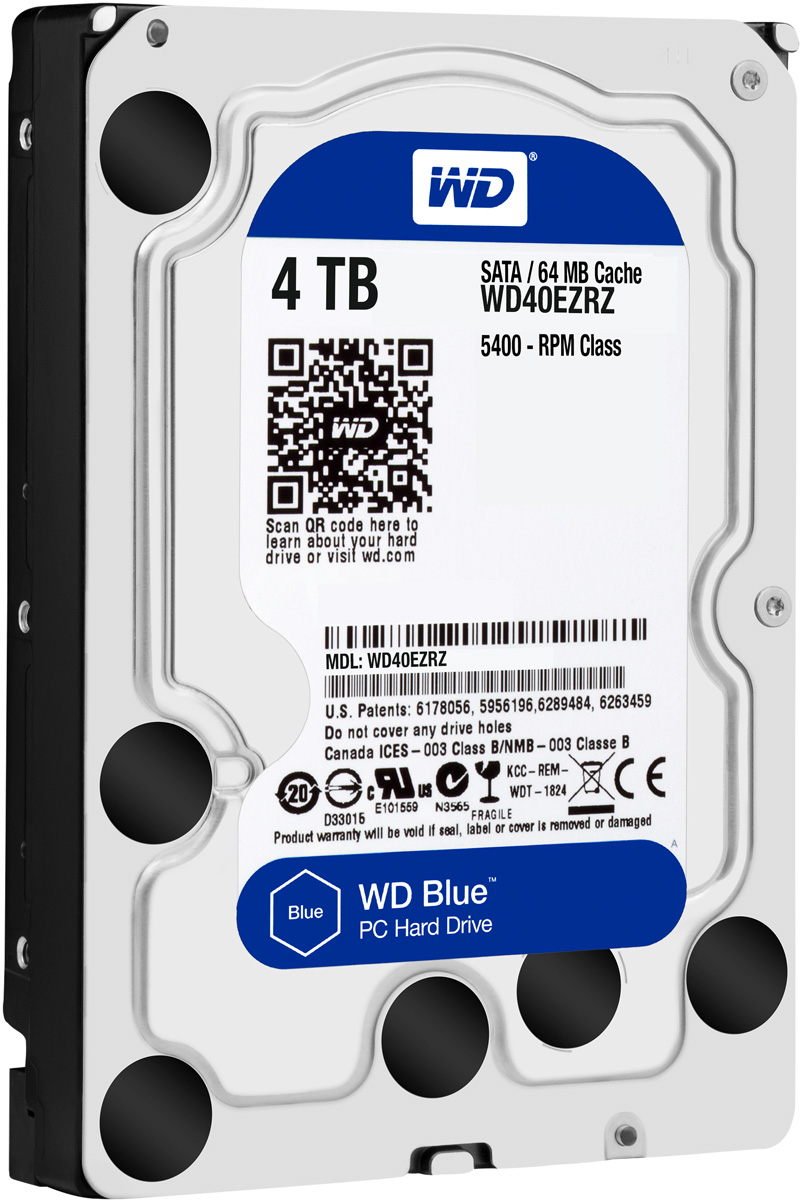 WD Blue 4TB внутренний жесткий диск (WD40EZRZ)WD40EZRZ WD Blue 4TB внутренний жесткий диск (WD40EZRZ)WD40EZRZУвеличьте емкость ПК с помощью накопителей WD Blue, разработанных специально для настольных и моноблочных ПК. Линейка накопителей WD Blue позволяет увеличить объем хранения данных до 6 ТБ. Накопители WD поставляются с бесплатным доступом к программе WD Acronis True Image. Функции резервного копирования и восстановления позволяют легко сохранять и извлекать личные данные без переустановки системы. Каждый накопитель WD Blue проектируется, тестируется и производится на совесть. Кроме того, на все накопители этой линейки предоставляется двухгодичная гарантия. Технология бесконтактного считывания NoTouch обеспечивает безопасное расположение записывающей головки относительно поверхности накопителя для защиты данных. Данная модель также оснащена функцией IntelliSeek. Она вычисляет оптимальное время поиска, что помогает уменьшить уровень энергопотребления, шума и вибрации.