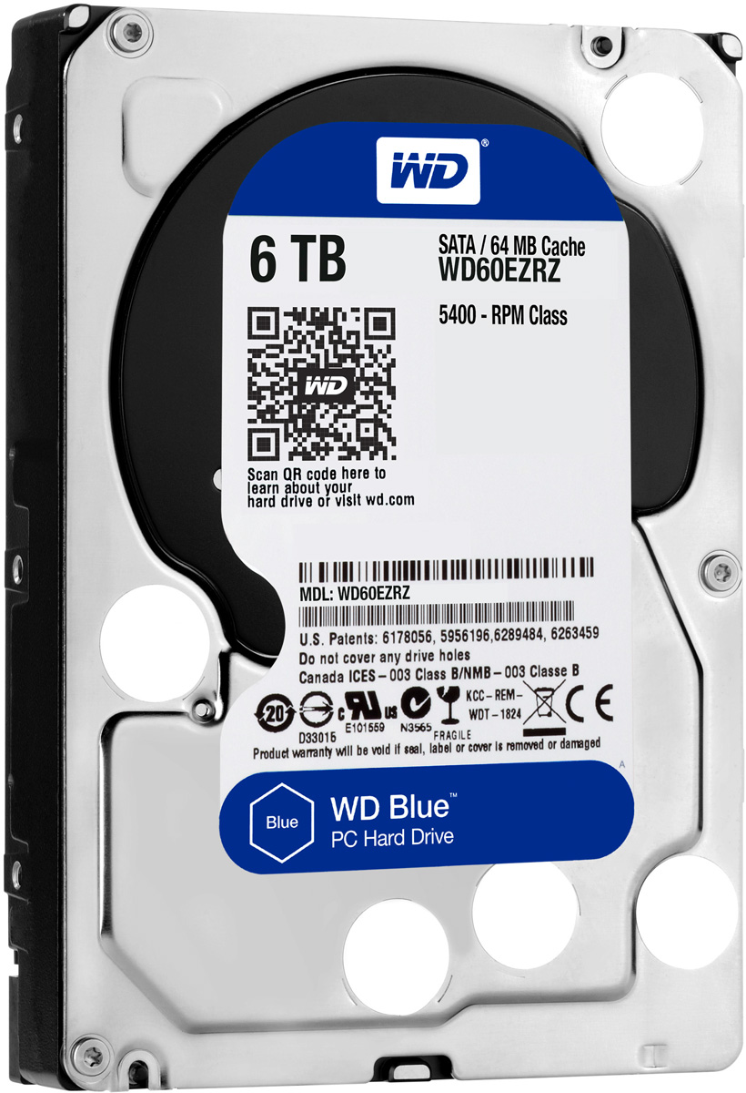 WD Blue 6TB внутренний жесткий диск (WD60EZRZ)WD60EZRZ WD Blue 6TB внутренний жесткий диск (WD60EZRZ)WD60EZRZУвеличьте емкость ПК с помощью накопителей WD Blue, разработанных специально для настольных и моноблочных ПК. Линейка накопителей WD Blue позволяет увеличить объем хранения данных до 6 ТБ. Накопители WD поставляются с бесплатным доступом к программе WD Acronis True Image. Функции резервного копирования и восстановления позволяют легко сохранять и извлекать личные данные без переустановки системы. Каждый накопитель WD Blue проектируется, тестируется и производится на совесть. Кроме того, на все накопители этой линейки предоставляется двухгодичная гарантия. Технология бесконтактного считывания NoTouch обеспечивает безопасное расположение записывающей головки относительно поверхности накопителя для защиты данных. Данная модель также оснащена функцией IntelliSeek. Она вычисляет оптимальное время поиска, что помогает уменьшить уровень энергопотребления, шума и вибрации.