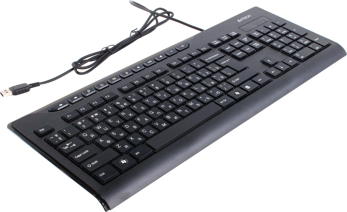 Клавиатура A4Tech KD-800, Black641780 Клавиатура A4Tech KD-800, Black641780A4Tech KD-800 - стильная проводная клавиатура. Она имеет традиционную раскладку, а угол наклона регулируется. Ультратонкая конструкция клавиш обеспечивает бесшумную и комфортную работу. 10 горячих клавиш отлично подходят для быстрого доступа к офисным и мультимедийным приложениям. Лазерная гравировка клавиш не позволит символам стереться в течение долгого времени. Угол наклона клавиатуры можно отрегулировать с помощью выдвижных ножек.