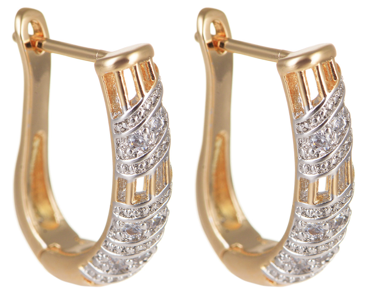 Серьги Taya, цвет: золотистый, серебристый. T-B-11682T-B-11682-EARR-GOLD Серьги Taya, цвет: золотистый, серебристый. T-B-11682T-B-11682-EARR-GOLDМодные позолоченные серьги Taya изготовлены из бижутерного сплава и оформлены цирконами. Застегивается изделие с помощью английского замка. Оригинальные серьги внесут изюминку, как в повседневный, так и в выходной образ и позволят выделиться среди окружающих.
