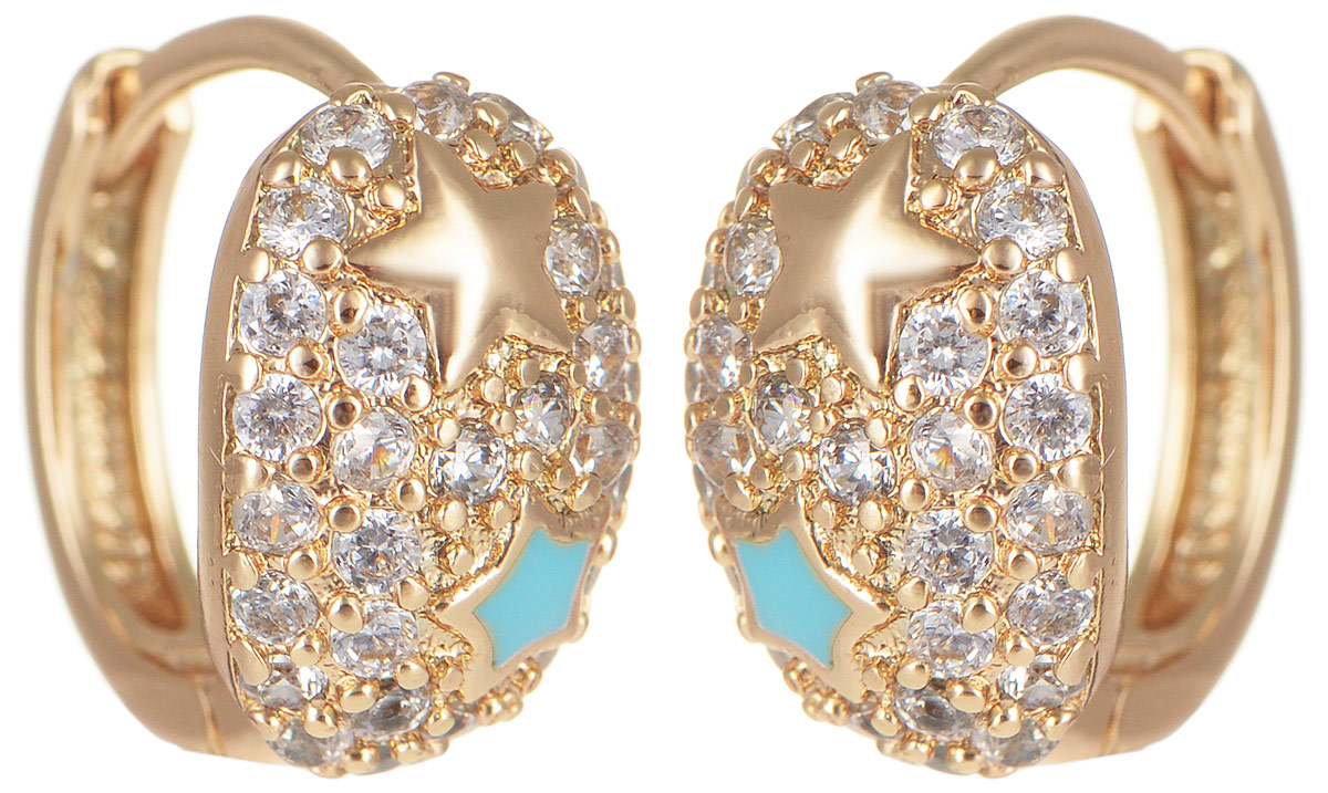 Серьги Taya, цвет: золотистый, голубой. T-B-11666T-B-11666-EARR-GOLD Серьги Taya, цвет: золотистый, голубой. T-B-11666T-B-11666-EARR-GOLDМодные серьги Taya выполнены из бижутерного сплава, дополнены цирконом и оформлены оригинальным дизайном со звездочками. Застегивается изделие с помощью английского замка. Такие серьги внесут изюминку, как в повседневный, так и в выходной образ и позволят выделиться среди окружающих.
