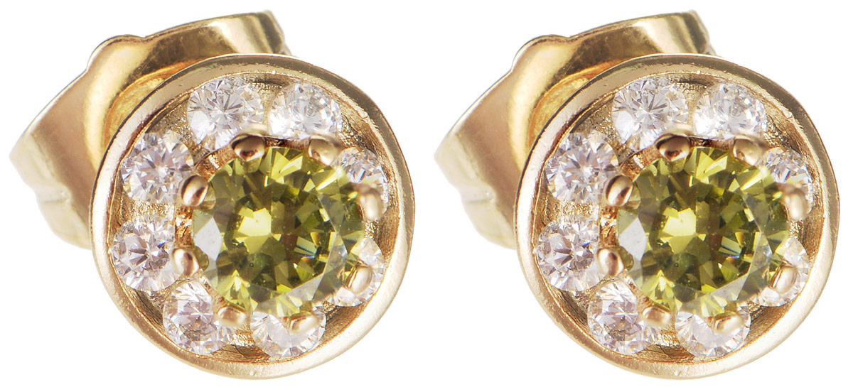 Серьги Taya, цвет: золотистый, зеленый. T-B-11658T-B-11658-EARR-GL.GREEN Серьги Taya, цвет: золотистый, зеленый. T-B-11658T-B-11658-EARR-GL.GREENМодные позолоченные серьги-гвоздики Taya изготовлены из металлического сплава и оформлены цирконами. Изделие застегивается с помощью замка- гвоздика и металлической заглушки. Оригинальные серьги внесут изюминку, как в повседневный, так и в выходной образ и позволят выделиться среди окружающих.