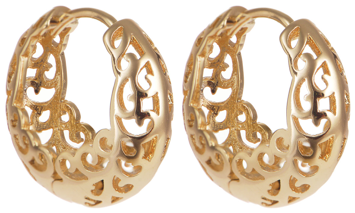 Серьги Taya, цвет: золотистый. T-B-11676T-B-11676-EARR-GOLD Серьги Taya, цвет: золотистый. T-B-11676T-B-11676-EARR-GOLDМодные позолоченные серьги Taya изготовлены из бижутерного сплава. Застегивается изделие с помощью замка-конго. Оригинальные серьги внесут изюминку, как в повседневный, так и в выходной образ и позволят выделиться среди окружающих.