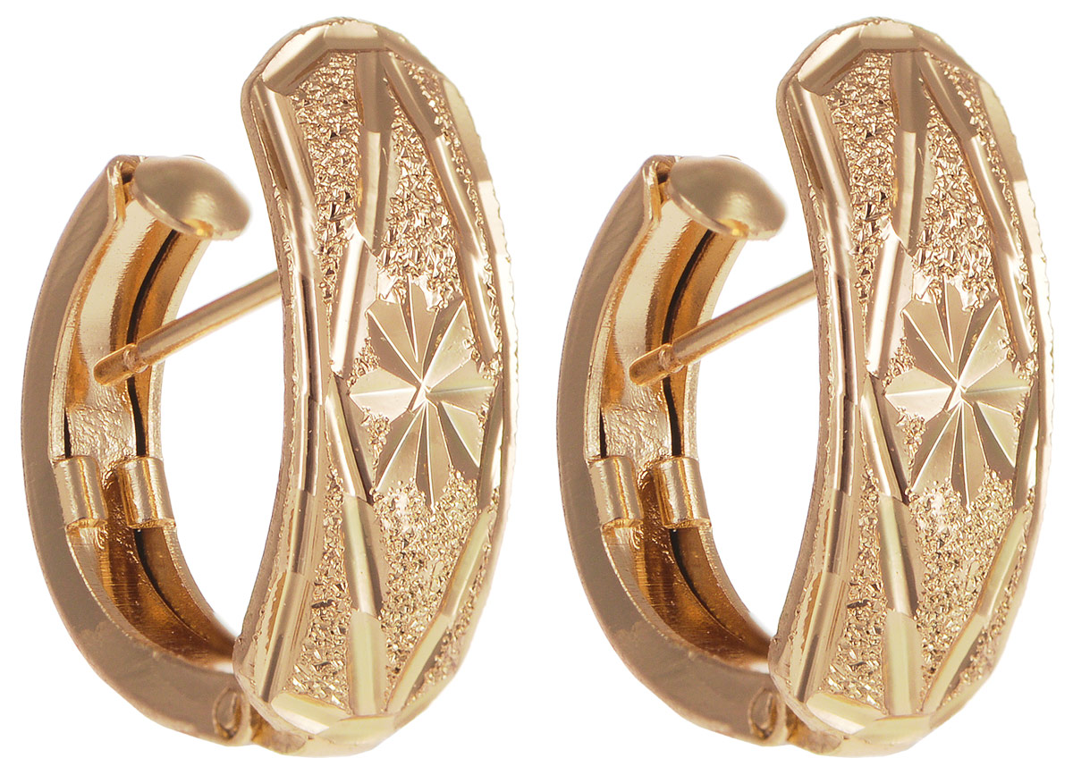 Серьги Taya, цвет: золотистый. T-B-11705T-B-11705-EARR-GOLD Серьги Taya, цвет: золотистый. T-B-11705T-B-11705-EARR-GOLDМодные позолоченные серьги Taya изготовлены из бижутерного сплава. Застегивается изделие с помощью английского замка. Оригинальные серьги внесут изюминку, как в повседневный, так и в выходной образ и позволят выделиться среди окружающих.