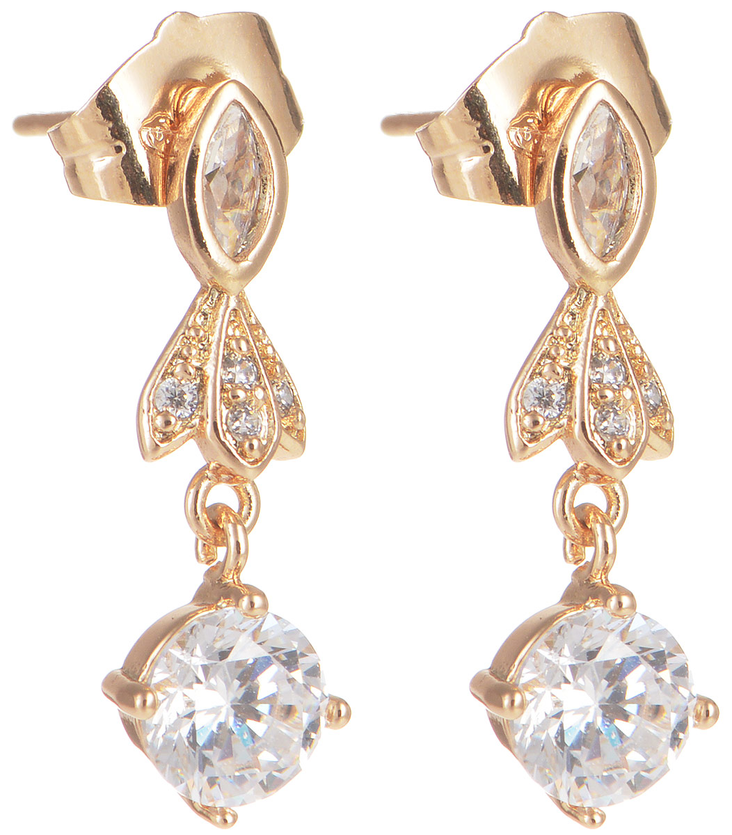 Серьги Taya, цвет: золотистый. T-B-11678T-B-11678-EARR-GOLD Серьги Taya, цвет: золотистый. T-B-11678T-B-11678-EARR-GOLDОригинальные серьги Taya выполнены из бижутерного сплава. Изделие оформлено вставками из циркона и оснащено практичным замком- гвоздиком с металлическими зажимами, которые не позволят сползти серьгам. Серьги Taya блестяще подчеркнут ваш стиль и помогут внести разнообразие в привычный образ.