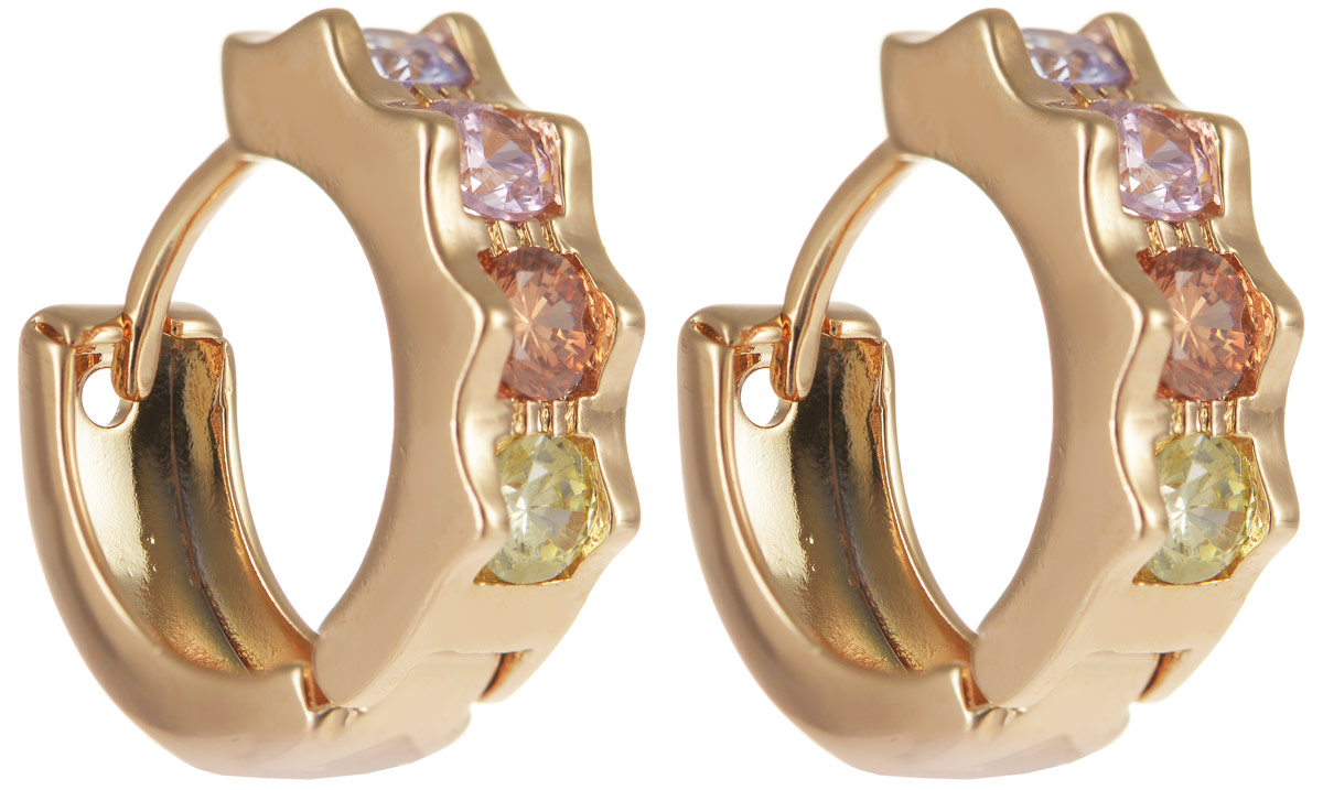 Серьги Taya, цвет: золотистый, зеленый, розовый. T-B-11701T-B-11701-EARR-GL.MULTI Серьги Taya, цвет: золотистый, зеленый, розовый. T-B-11701T-B-11701-EARR-GL.MULTIОригинальные серьги Taya выполнены из бижутерного сплава и оформлены вставками из циркона. Изделие оснащено практичным замком-конго. Серьги Taya блестяще подчеркнут ваш стиль и помогут внести разнообразие в привычный образ.