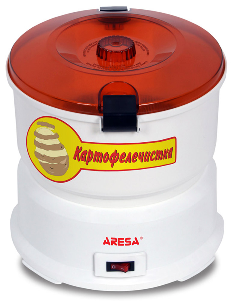 Aresa AR-1501 картофелечистка электрическаяAR-1501 Aresa AR-1501 картофелечистка электрическаяAR-1501Картофелечистка Aresa AR-1501 чистит до 1 кг картошки за раз. Время чистки составляет около 2 минут в зависимости от величины клубней. Прозрачная крышка позволяет контролировать процесс очистки не останавливая работу прибора. Картофелечистка оснащена защитной блокировкой от случайного включения.
