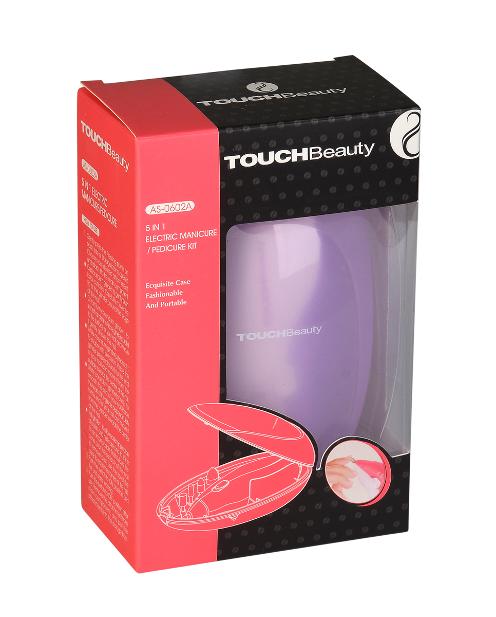 Touchbeauty Маникюрный набор AS-0602A-16931403266035 Touchbeauty Маникюрный набор AS-0602A-16931403266035Маникюрный набор. Эргономичный, компактный маникюрно-педикюрный набор, очень удобный для использования. Мощный мотор. Содержит 5 насадок для профессионального маникюра - для акриловых и натуральных ногтей, 2 скорости, удобный футляр для хранения всех аксессуаров. Питание: 2 батарейки типа ААА. Цвет: лиловый
