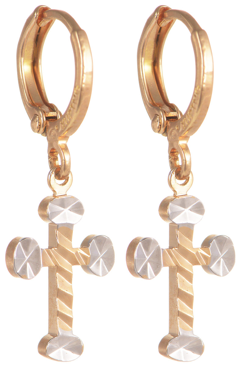 Серьги Taya, цвет: золотистый, серебристый. T-B-11692T-B-11692-EARR-GOLD Серьги Taya, цвет: золотистый, серебристый. T-B-11692T-B-11692-EARR-GOLDМодные серьги Taya выполнены из бижутерного сплава. Серьги оформлены в виде крестиков. Застегиваются на французский замок, что обеспечивает надежное удержание серьги. Такие серьги позволят вам с легкостью воплотить самую смелую фантазию и создать собственный, неповторимый образ.