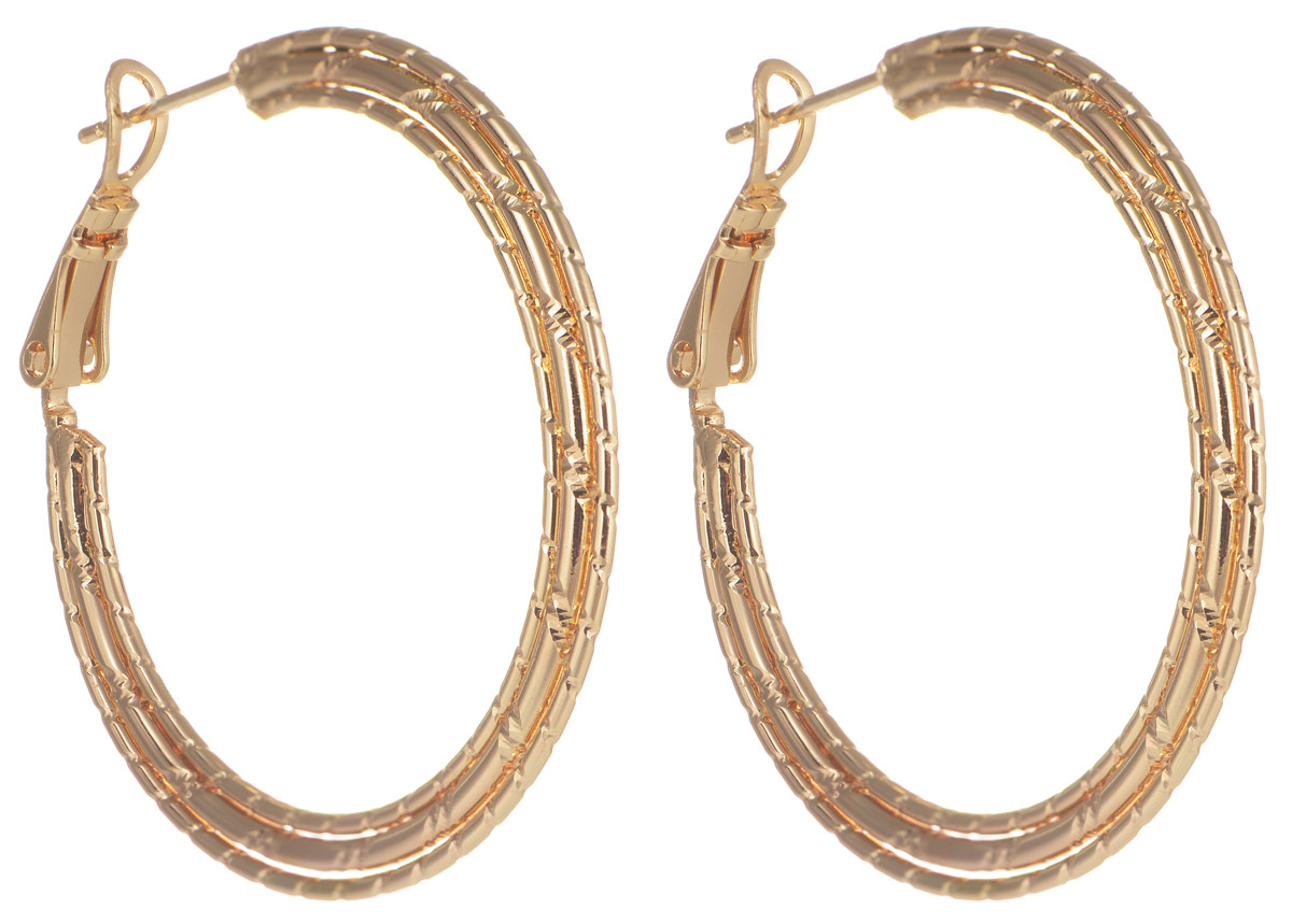 Серьги Taya, цвет: золотистый. T-B-11667T-B-11667-EARR-GOLD Серьги Taya, цвет: золотистый. T-B-11667T-B-11667-EARR-GOLDОригинальные серьги Taya выполнены из бижутерного сплава. Серьги выполнены из металла в виде колец. Застегиваются на застежку в виде булавки, что обеспечивает надежное удержание серьги. Такие серьги позволят вам с легкостью воплотить самую смелую фантазию и создать собственный, неповторимый образ.