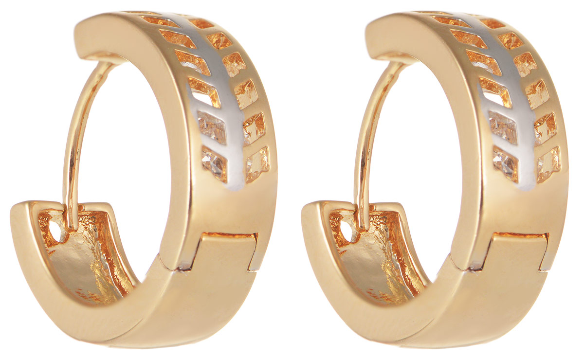 Серьги Taya, цвет: золотистый, серебристый. T-B-11631T-B-11631-EARR-GL.SILVER Серьги Taya, цвет: золотистый, серебристый. T-B-11631T-B-11631-EARR-GL.SILVERОригинальные серьги Taya выполнены из бижутерного сплава и оформлены вставками из циркона. Модель оснащена практичным замком- конго. Серьги Taya блестяще подчеркнут ваш стиль и помогут внести разнообразие в привычный образ.