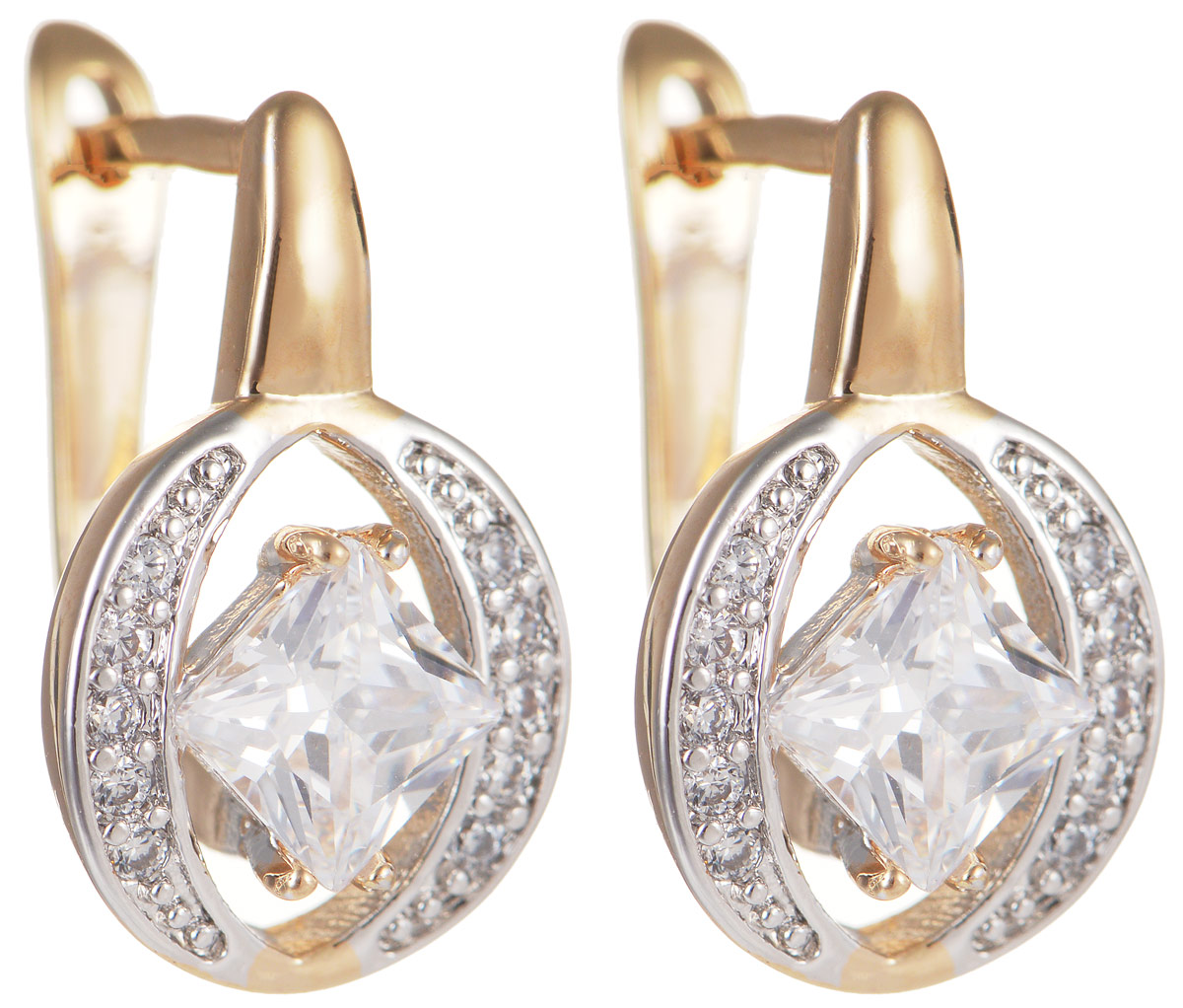 Серьги Taya, цвет: золотистый, серебристый. T-B-11707T-B-11707-EARR-GOLD Серьги Taya, цвет: золотистый, серебристый. T-B-11707T-B-11707-EARR-GOLDМодные позолоченные серьги Taya изготовлены из бижутерного сплава и оформлены цирконами. Застегивается изделие с помощью английского замка. Оригинальные серьги внесут изюминку, как в повседневный, так и в выходной образ и позволят выделиться среди окружающих.