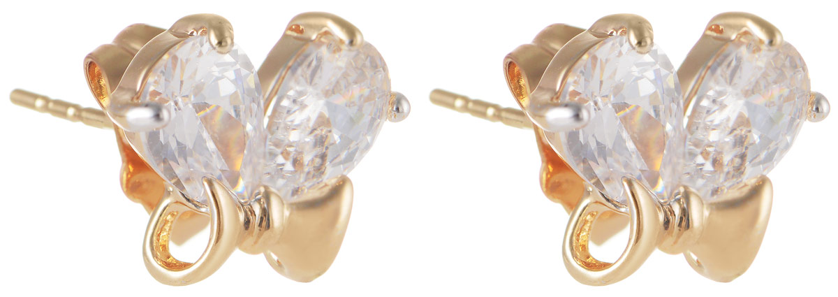 Серьги Taya, цвет: золотистый. T-B-11646T-B-11646-EARR-GOLD Серьги Taya, цвет: золотистый. T-B-11646T-B-11646-EARR-GOLDМодные позолоченные серьги-гвоздики Taya изготовлены из бижутерного сплава и оформлены цирконами. Изделие застегивается с помощью замка-гвоздика и металлической заглушки. Оригинальные серьги внесут изюминку, как в повседневный, так и в выходной образ и позволят выделиться среди окружающих.