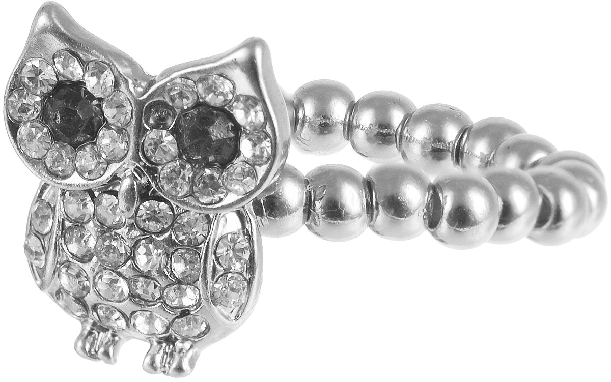 Кольцо женское Taya, цвет: серебристый. T-B-6332T-B-6332-RING-SILVER Кольцо женское Taya, цвет: серебристый. T-B-6332T-B-6332-RING-SILVERОригинальное безразмерное кольцо Taya выполнено из бижутерного сплава и дополнено стразами. Модель оформлена в виде маленького совенка. Такое колечко выглядит очень нежно и стильно. Это блестящее завершение вашего неповторимого и смелого образа и отличный подарок для ценительницы необычных украшений!