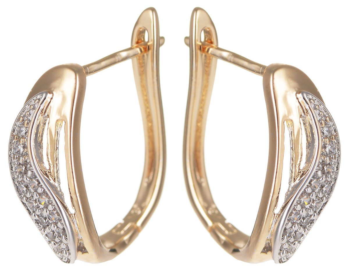 Серьги Taya, цвет: золотистый, серебристый. T-B-11632T-B-11632-EARR-GL.SILVER Серьги Taya, цвет: золотистый, серебристый. T-B-11632T-B-11632-EARR-GL.SILVERМодные позолоченные серьги Taya изготовлены из бижутерного сплава и оформлены цирконами. Застегивается изделие с помощью английского замка. Оригинальные серьги внесут изюминку, как в повседневный, так и в выходной образ и позволят выделиться среди окружающих.