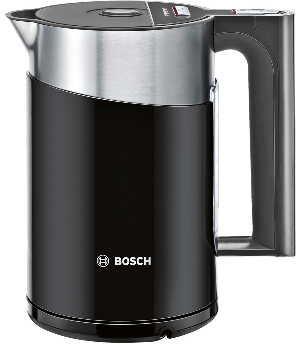 Bosch TWK 861P3RU электрочайникTWK 861P3RU Bosch TWK 861P3RU электрочайникTWK 861P3RUЭлектрочайник Bosch TWK 861P3RU для любителей чая и ценителей эстетики. Регулировка температуры TemperatureControl позволяет выбрать оптимальную температуры нагрева воды 70°C, 80°C, 90°C или 100 °С. Функция поддержания температуры воды KeepWarm Function поддерживает заданную температуру в течение 30 минут. Легкий в управлении: крышка открывается нажатием кнопки.