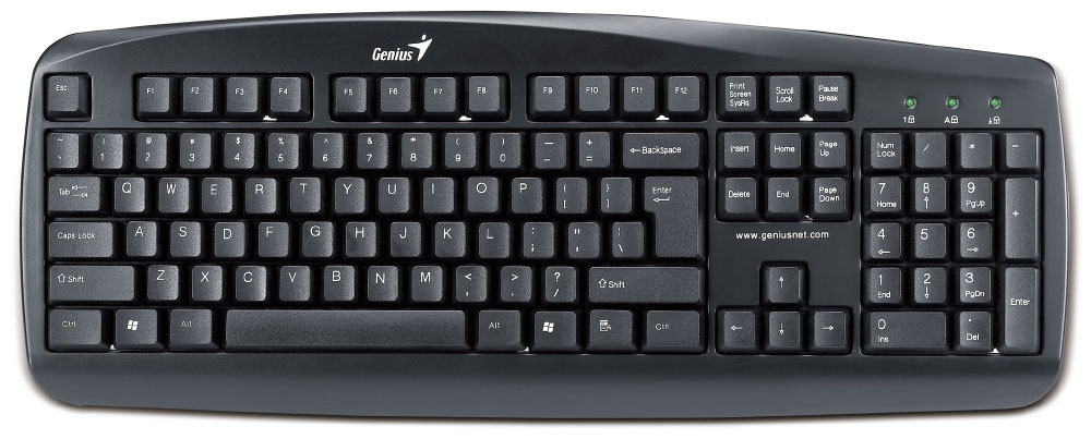 Genius KB-110, Black клавиатура31300700100 Genius KB-110, Black клавиатура31300700100Genius представляет проводную клавиатуру Genius KB-110. Крупные клавиши обеспечивают отличную обратную отдачу и великолепные тактильные ощущения во время работы. Клавиатура выполнена в классическом дизайне, а так же обладает необходимым набором функций. Эргономичная конструкция клавиатуры обеспечивает комфортное положение рук. Также, Genius KB-110 защищена от случайного попадания воды. В корпусе клавиатура имеются специальные отверстия для слива.. Клавиатура Genius KB-110 может стать надежным помощником в офисной работе и учебе.