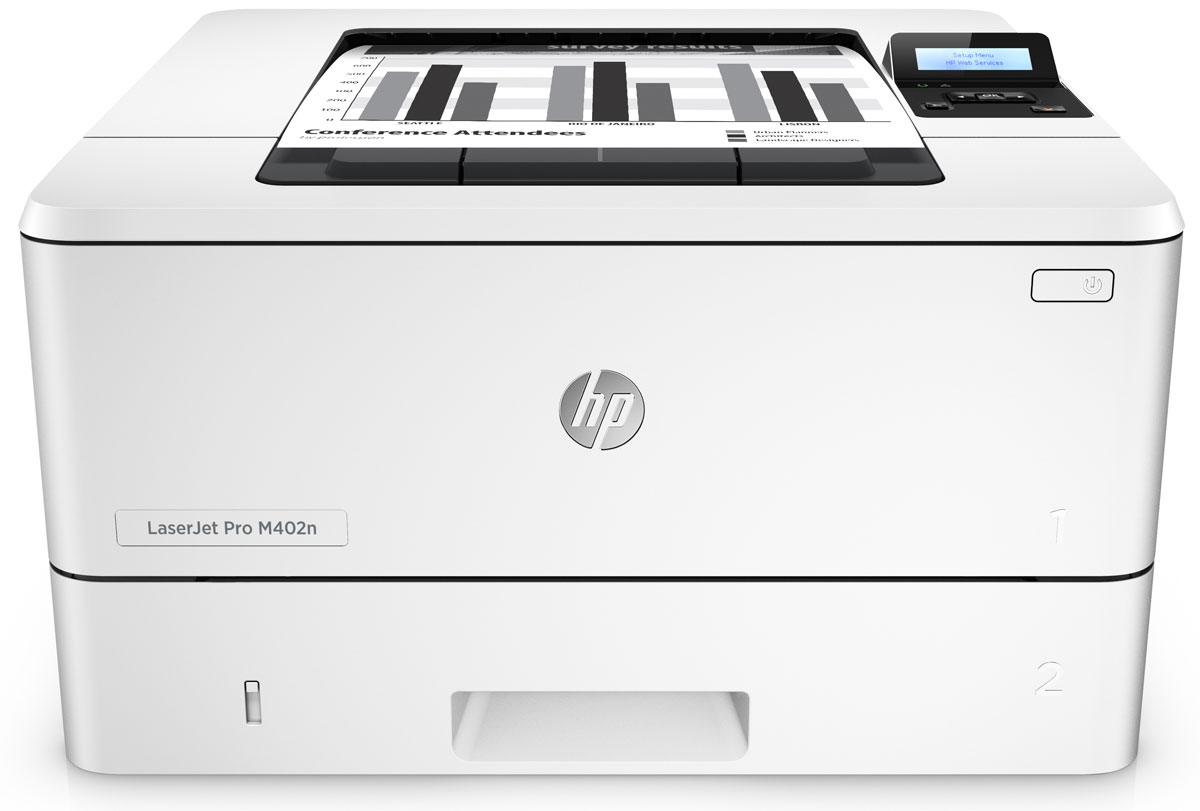 HP LaserJet Pro M402n принтер лазерный (C5F93A)C5F93A HP LaserJet Pro M402n принтер лазерный (C5F93A)C5F93AЛазерный принтер HP LaserJet Pro M402n поможет быстрее справляться с работой и обеспечит надежную защиту от угроз. Благодаря высокой скорости печати вам больше не придется ждать. Для выхода из спящего режима этому принтеру требуется гораздо меньше времени. Будьте уверены в надежной работе устройства с момента его запуска и до окончания работы. Благодаря встроенным функциям защиты можно не беспокоиться даже о серьезных угрозах. Используйте оригинальные лазерные черные картриджи HP увеличенной емкости с технологией Jetlntelligence, чтобы получить больше качественных отпечатков, не выходя за рамки бюджета. Добейтесь высокой скорости и стабильного качества печати благодаря контрастному черному тонеру. Благодаря инновационной технологии защиты от подделок вы гарантированно получите подлинное качество HP. Устройство поставляется уже готовым к работе и содержит предварительно установленные лазерные картриджи. При необходимости их...