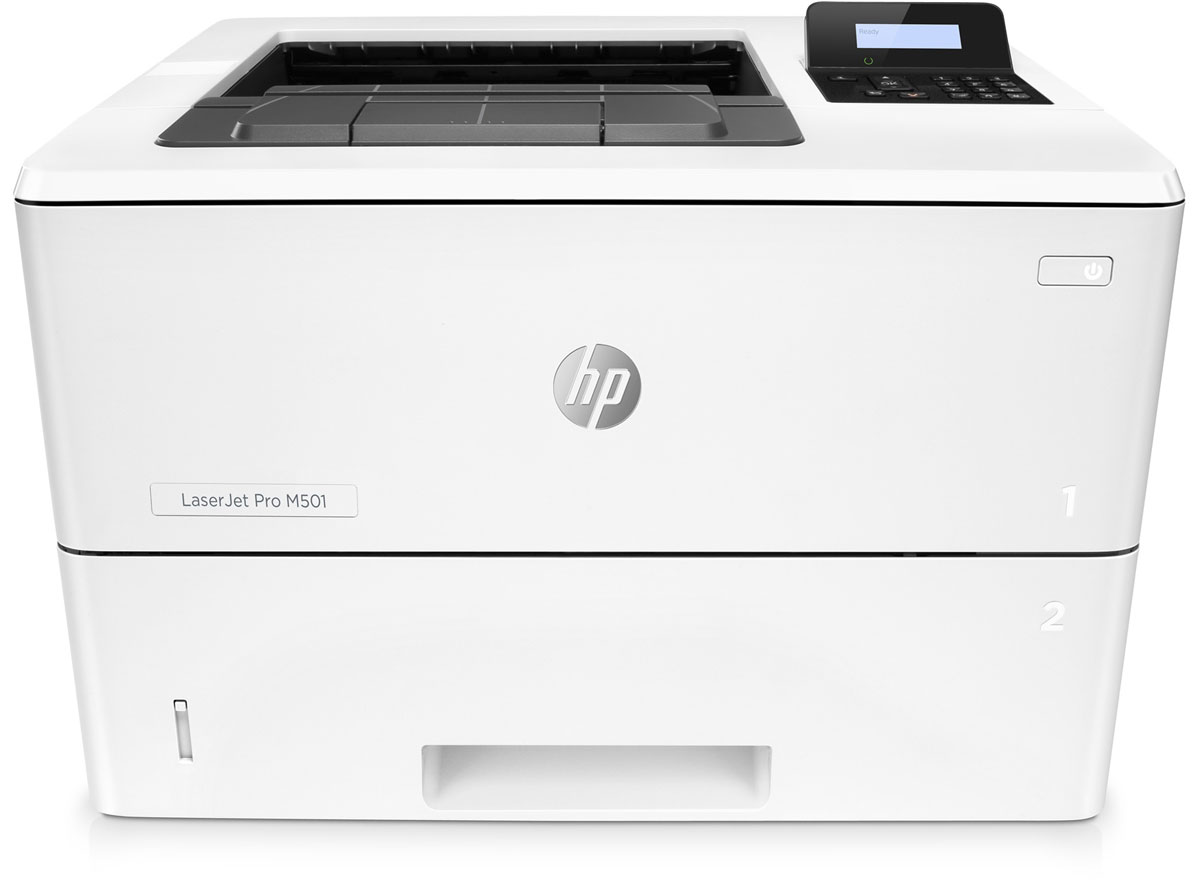 HP LaserJet Pro M501dn принтер лазерный (J8H61A)J8H61A HP LaserJet Pro M501dn принтер лазерный (J8H61A)J8H61AЭнергосберегающий принтер HP LaserJet Pro M501dn обеспечивает быстрый запуск печати и поддержку функции безопасности для защиты от угроз. Печать больших объемов, малые габариты Забудьте о долгом ожидании. На выход из энергосберегающего режима сна и печать первой страницы принтеру требуется всего 7,2 секунды. Благодаря инновационной конструкции и технологии использования тонера этот принтер является лидером по экономии электроэнергии в своем классе. Печатайте документы неизменно высокого качества на различных носителях со скоростью до 65 страниц формата A5 в минуту. Этот компактный принтер работает в тихом режиме и не займет много места. Оцените надежную защиту и удобство управления парком устройств Будьте уверены в надежной работе устройства с момента его запуска и до окончания работы. Благодаря встроенным функциям защиты можно не беспокоиться даже о серьезных угрозах. А дополнительный разъем с функцией защиты по PIN-коду будет...
