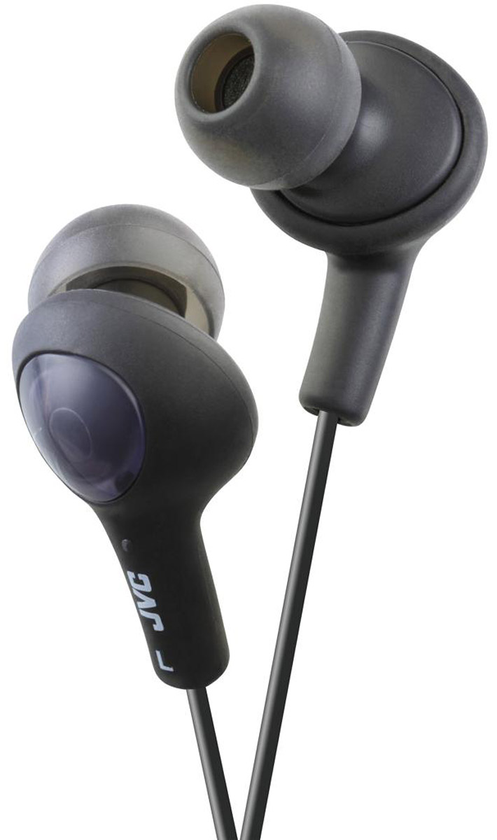 JVC Gumy Plus HA-FX5-B, Black наушникиHA-FX5-B JVC Gumy Plus HA-FX5-B, Black наушникиHA-FX5-BНаушники JVC Gumy Plus HA-FX5-B из мягкой резины обеспечивают комфортное и удобное прилегание. Благодаря неодимовому магниту, используемому в 11 мм драйверах, вы получаете качественное звучание и отличные басы. Наушники имеют кабель длиной 1 м с позолоченным штекером.