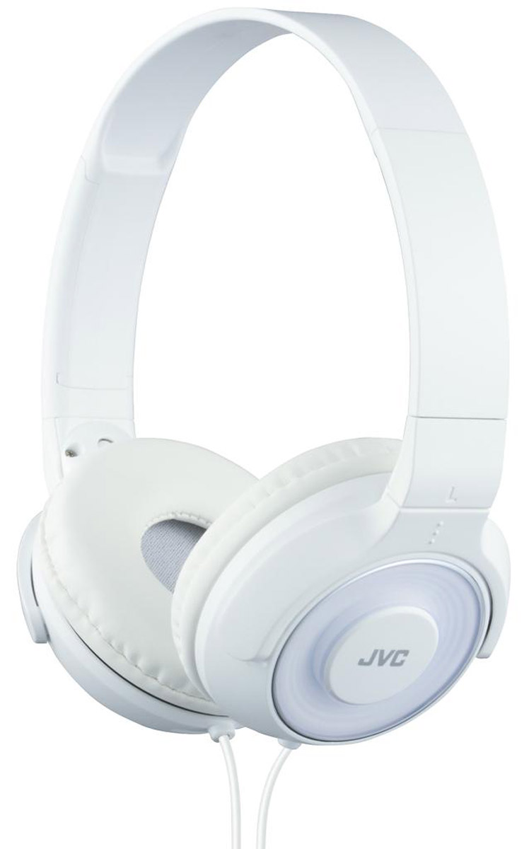JVC HA-S220-W, White наушникиHA-S220-W JVC HA-S220-W, White наушникиHA-S220-WПортативные накладные наушники JVC HA-S220-W с уникальным дизайном имеют превосходное качество звука благодаря фазоинверторным портам и высококачественной 30 мм динамической головкой с ниодимовыми магнитами. Удобные и мягкие амбушюры сделаны для максимального комфорта и качественной звуко-изоляции. Прочный кабель длиной 1,2 метра оснащен позолоченным тонким штекером L-типа, также совместимым с iPhone.