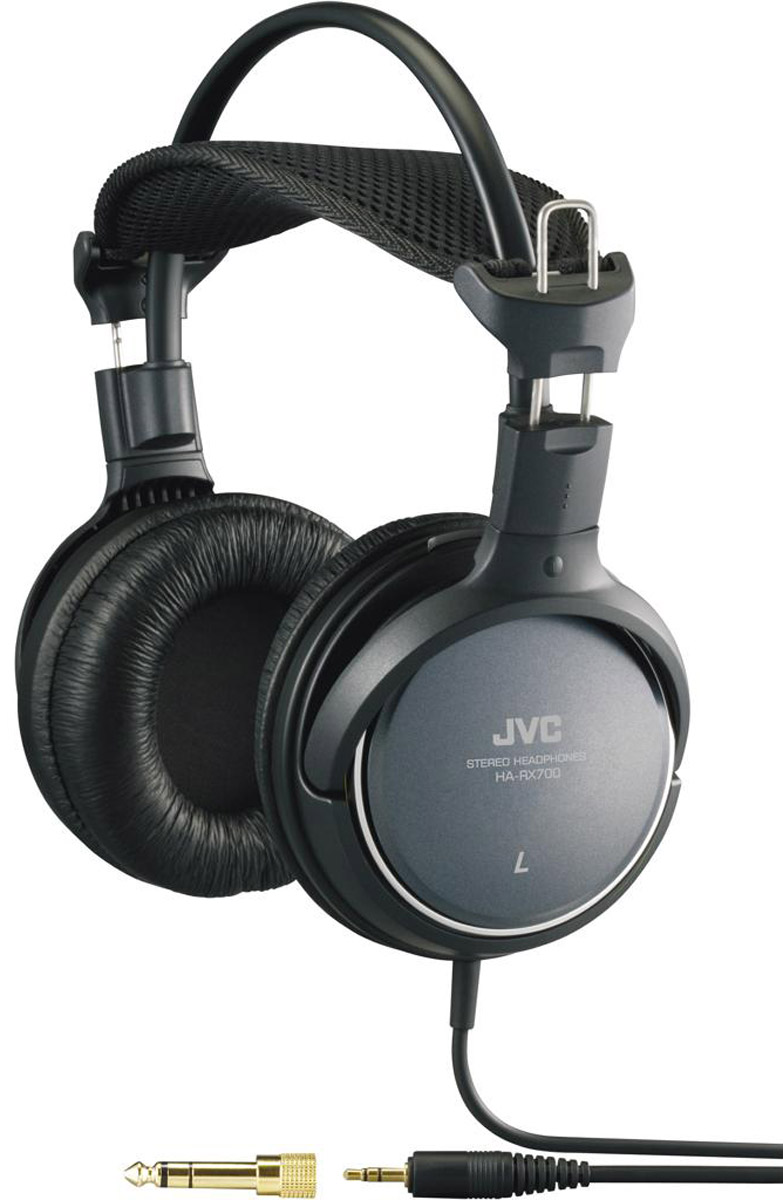 JVC HA-RX700, Black наушникиHA-RX700 JVC HA-RX700, Black наушникиHA-RX700Полноразмерные наушники JVC HA-RX700 воспроизводят глубокое звучание басов и обеспечивают идеальный комфорт. Динамики обеспечивают высококачественное воспроизведение звука благодаря 50 мм диафрагме и неодимовому магниту, а также кольцевой структуры портов. Кольцевая структура портов обеспечивает высокое качество динамического звука. Широкая подушка для головы обеспечивает идеальный комфорт. Прочный кабель длиной 3.5 метра оснащен позолоченным штекером.