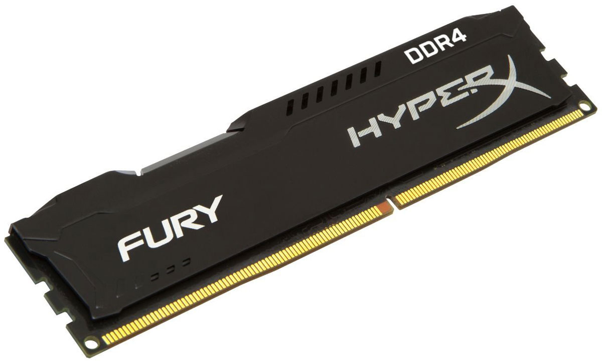 Kingston HyperX Fury DDR4 DIMM 8GB 2400МГц модуль оперативной памяти (HX424C15FB2/8)HX424C15FB2/8 Kingston HyperX Fury DDR4 DIMM 8GB 2400МГц модуль оперативной памяти (HX424C15FB2/8)HX424C15FB2/8Модуль памяти HyperX FURY DDR4 автоматически разгоняется до максимальной заявленной частоты и обеспечивает максимальную производительность для системных плат с чипсетами Intel серии 100 и X99. Это недорогое решение для использования с 2-, 4-, 6- и 8-ядерными процессорами Intel повышает скорость редактирования видео, 3D-рендеринга, компьютерных игр и AI-процессинга. Его стильный низкопрофильный теплоотвод с характерным дизайном FURY сразу подчеркнет оригинальный внешний вид вашей системы. HyperX FURY DDR4 - это первая линейка продукции, предлагающая автоматический разгон до максимальной заявленной частоты. Получите максимальную скорость без необходимости ручной настройки. Низкое энергопотребление HyperX FURY DDR4 обеспечивает пониженное выделение тепла и высокую надежность. Благодаря низкому напряжению (1,2 В), снижается потребление энергии, что обеспечивает отсутствие нагрева и бесшумную работу ПК. Выделитесь из толпы и придайте своей...